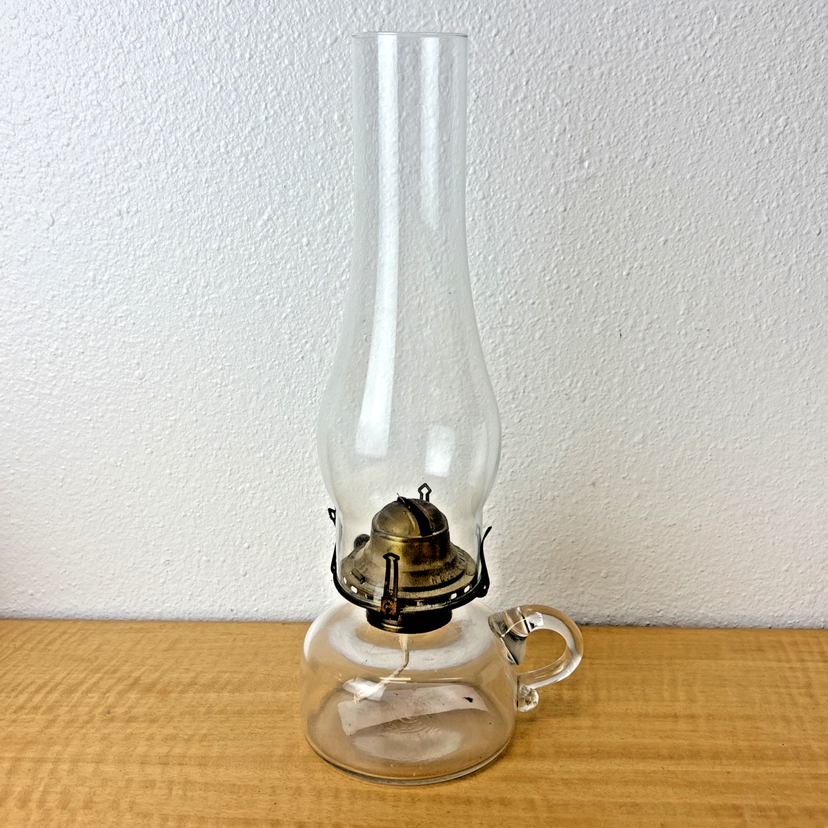 Antique Queen Anne No. 2 Glass Finger Hole Oil Lamp w/ Handle – Kitchens  For Good, image size:1200x1200