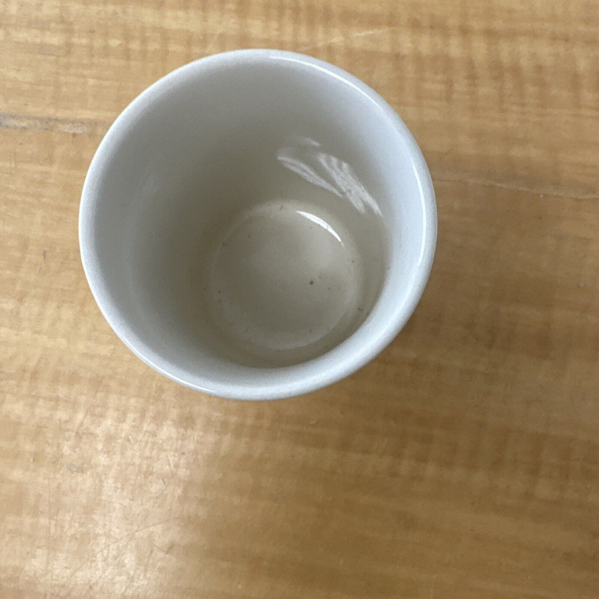 Japanese Tea Cup Sushi Kanji pattern Pottery Yunomi / Daiso Japan Kitchens For Good