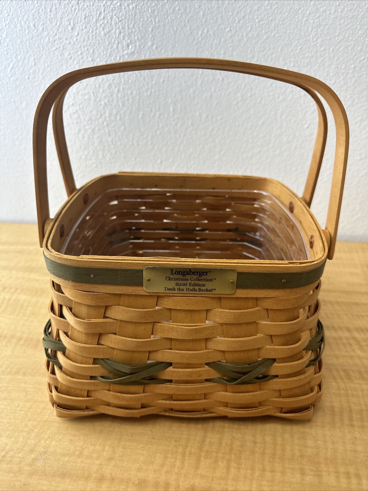 Longaberger Deck the Halls Christmas Basket 2000 Double